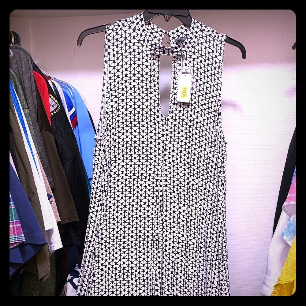 Chelsea & Theodore Black and White Dress